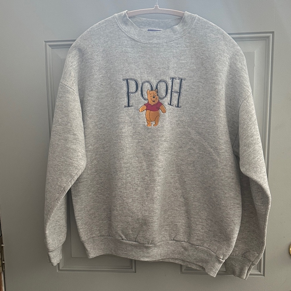 Classic Gray Pooh Woman’s Crewneck Sweater